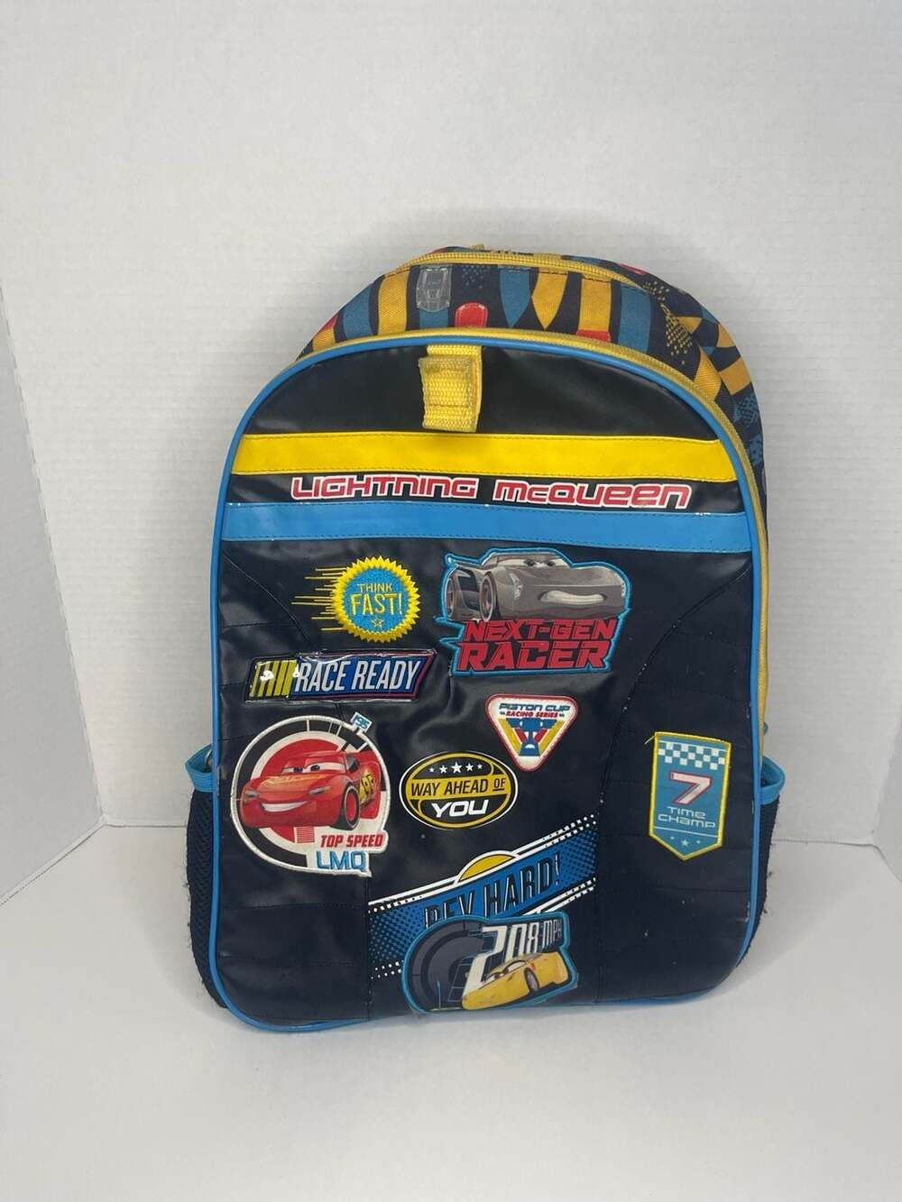Disney Pixar Cars 3 Lightning McQueen Racing School Backpack Bag